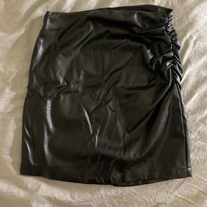 Pleather skirt